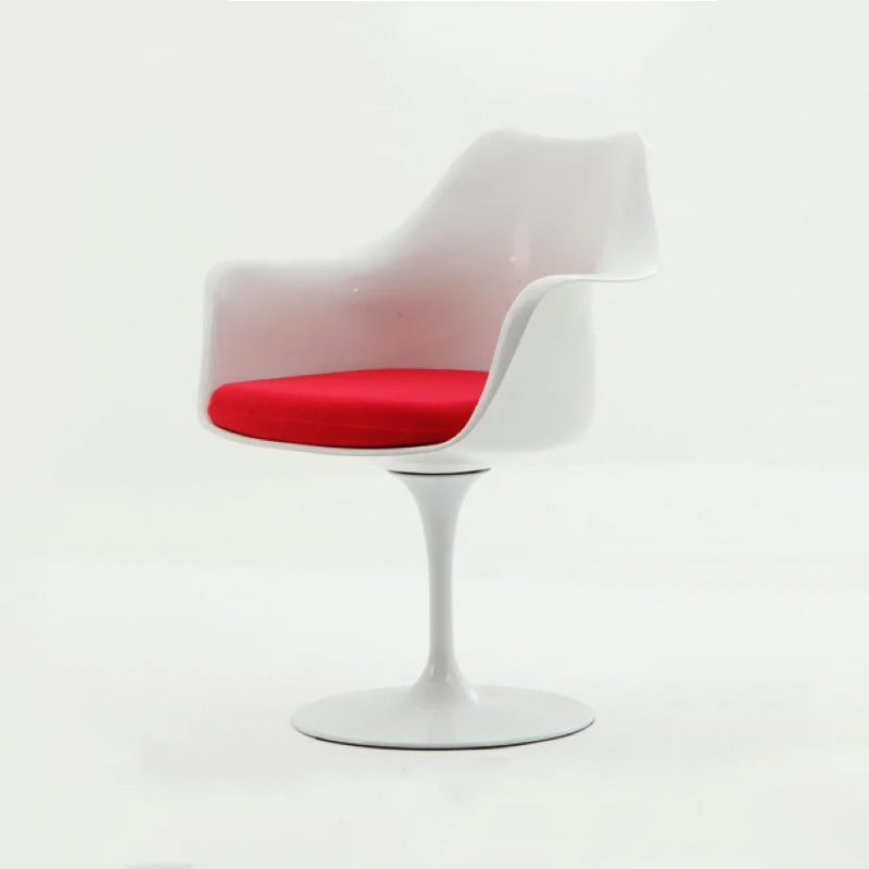 可旋转意式餐椅家用小户型椅子北欧现代简约设计师郁金香扶手椅子