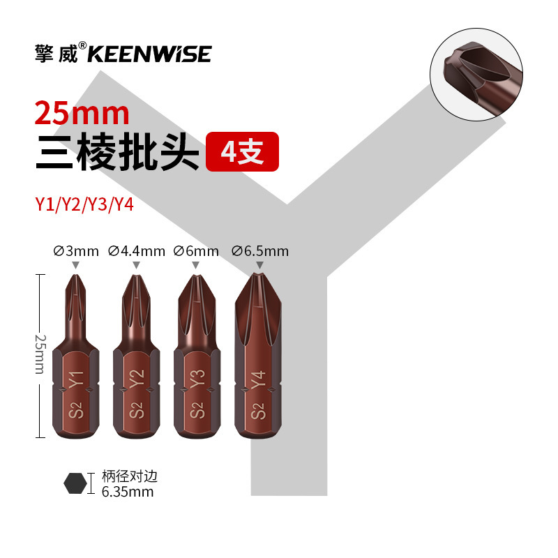 十字短批头套装超短内六角披头一字梅花带孔三角五星U型四方25mm|undefined