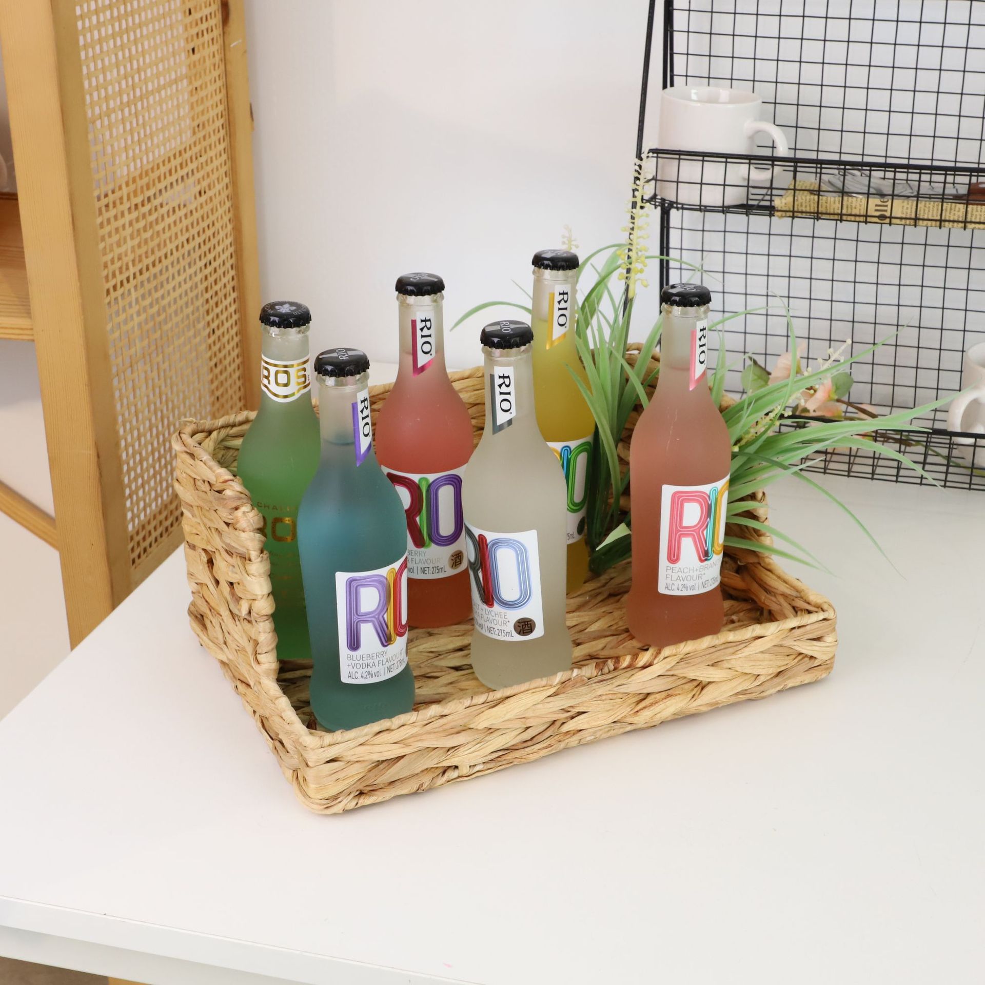 Exported To Europe America Hot-Selling Japanese-Style Kitchen Basket Gourd Desktop Grass Storage Box Tray Wholesale And_voghion.com