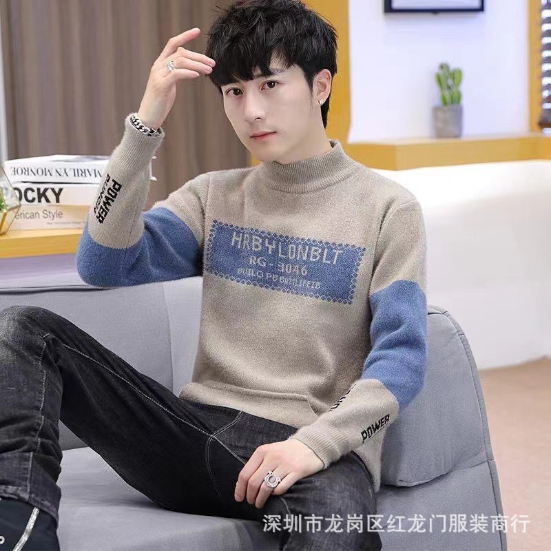 2022 Autumn and winter new stylish thick pullover sweaters for men and warm wool sweaters, wholesale from foreign trade sources at street stalls pic 27