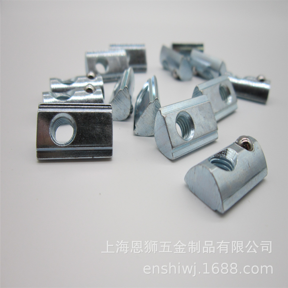 出口型铝型材30M6弹性螺母   带钢珠螺母  外贸出口型