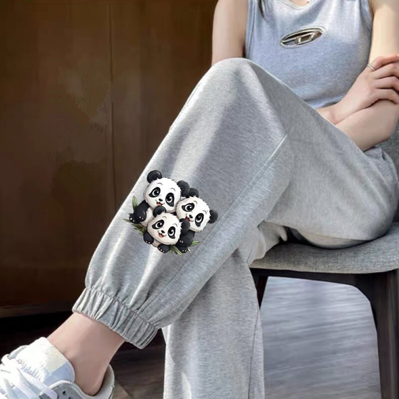 Casual Leg Pants Women's Summer Thin Outer Wear Loose Leg Sports Pants Fashionable All-match Stretch Large Size Bloomers