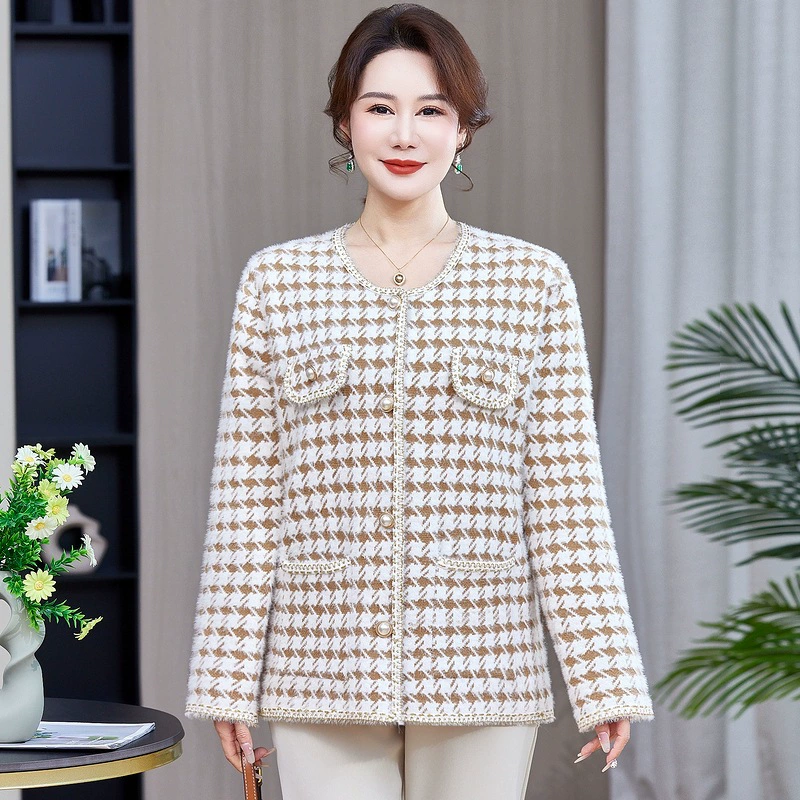 Spring thin jacket for leisure, western style, for middle age