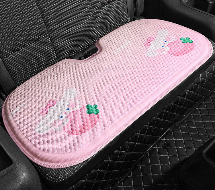 Cartoon New Car Cushion Four Seasons Universal Breathable Condensing Rubber Mat Cute Ladies Car Summer Cool Mat Seat Cushion