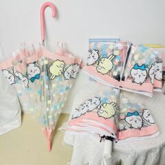 卡通日系chiikawa雨伞透明高颜值男女学生可爱折叠手动自动伞直柄