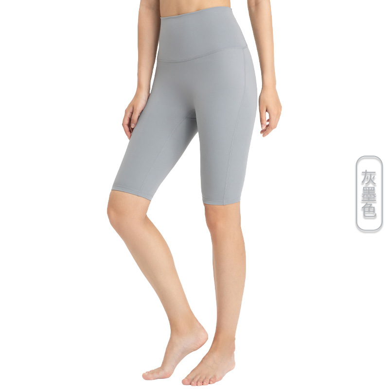 Lycra pantalones cortos deportivos de secado rápido verano estiramiento cintura alta vientre contracción cadera belleza de cinco puntos pantalones de yoga pantalones de ciclismo ropa exterior de las mujeres