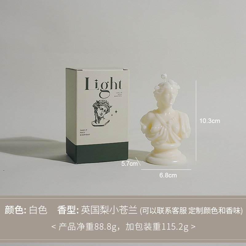 David modelado personajes perfumes decoración adornos hechos a mano atmósfera sensación vela vela vela de banano transfronteriza vela personalizada