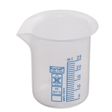 Kartell  烧杯 25ml(蓝色刻度/PP制)  1-2341-01 1821
