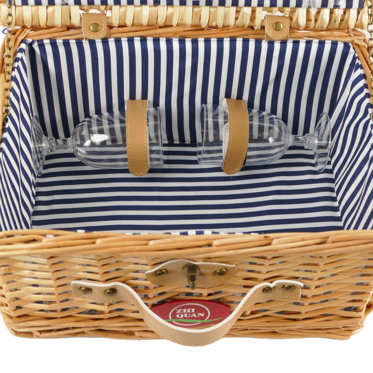 Fábrica en stock de mano de sauce con cubierta de mano cesta de regalo primavera con cubierta de cubierta de mesa idyllic ins canasta de picnic de hiedra