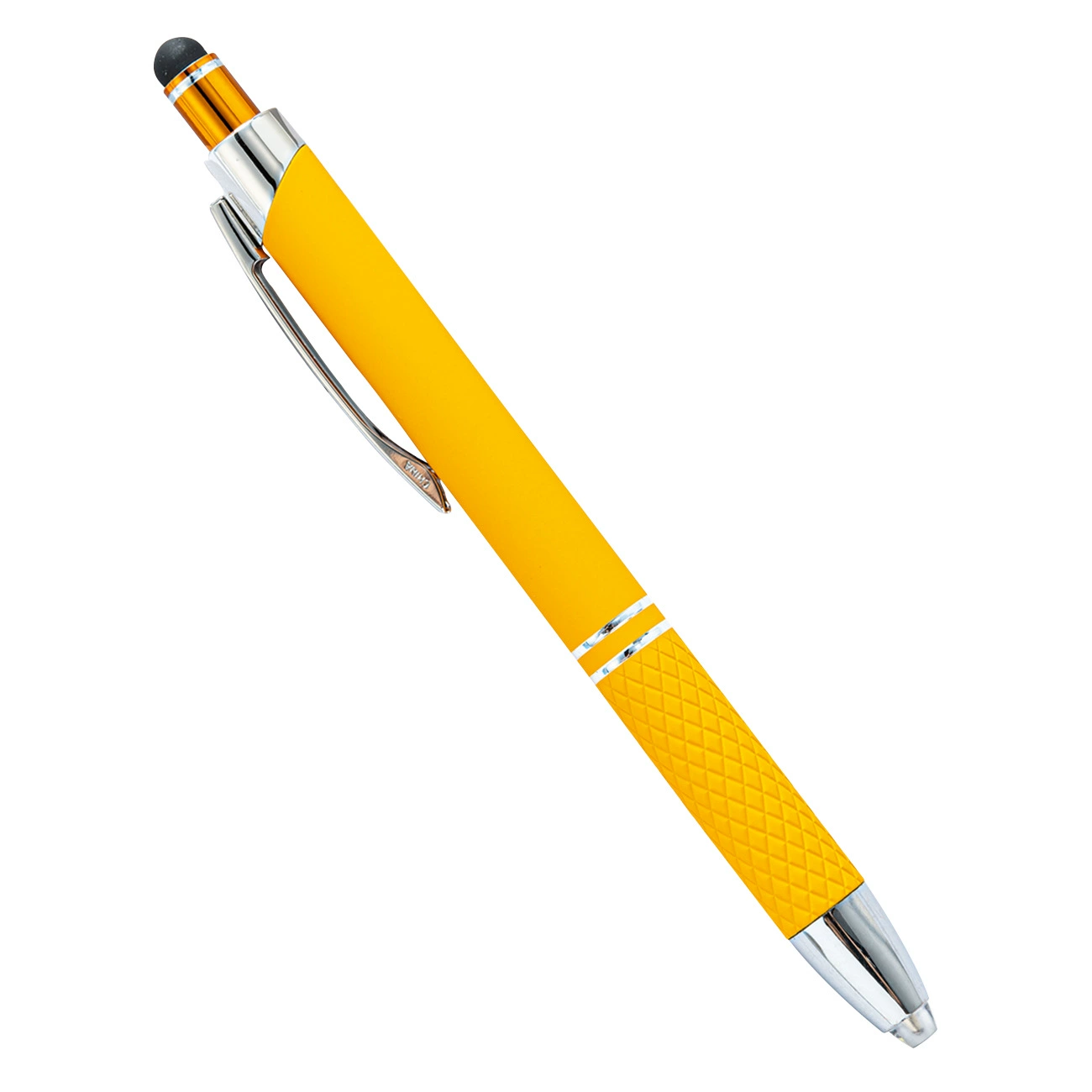 Universal creative metal multicoloured bulb, LED ballpoint pen for office for elementary school students, three in one