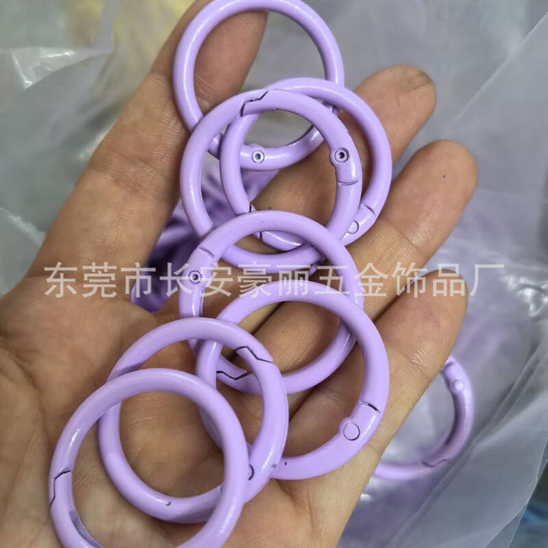 Labubu マカロン 33 ミリメートルスプリングバックル diy ジュエリー内径 25 ミリメートルオープンサークル 1.0inch カラースプリングサークル|undefined