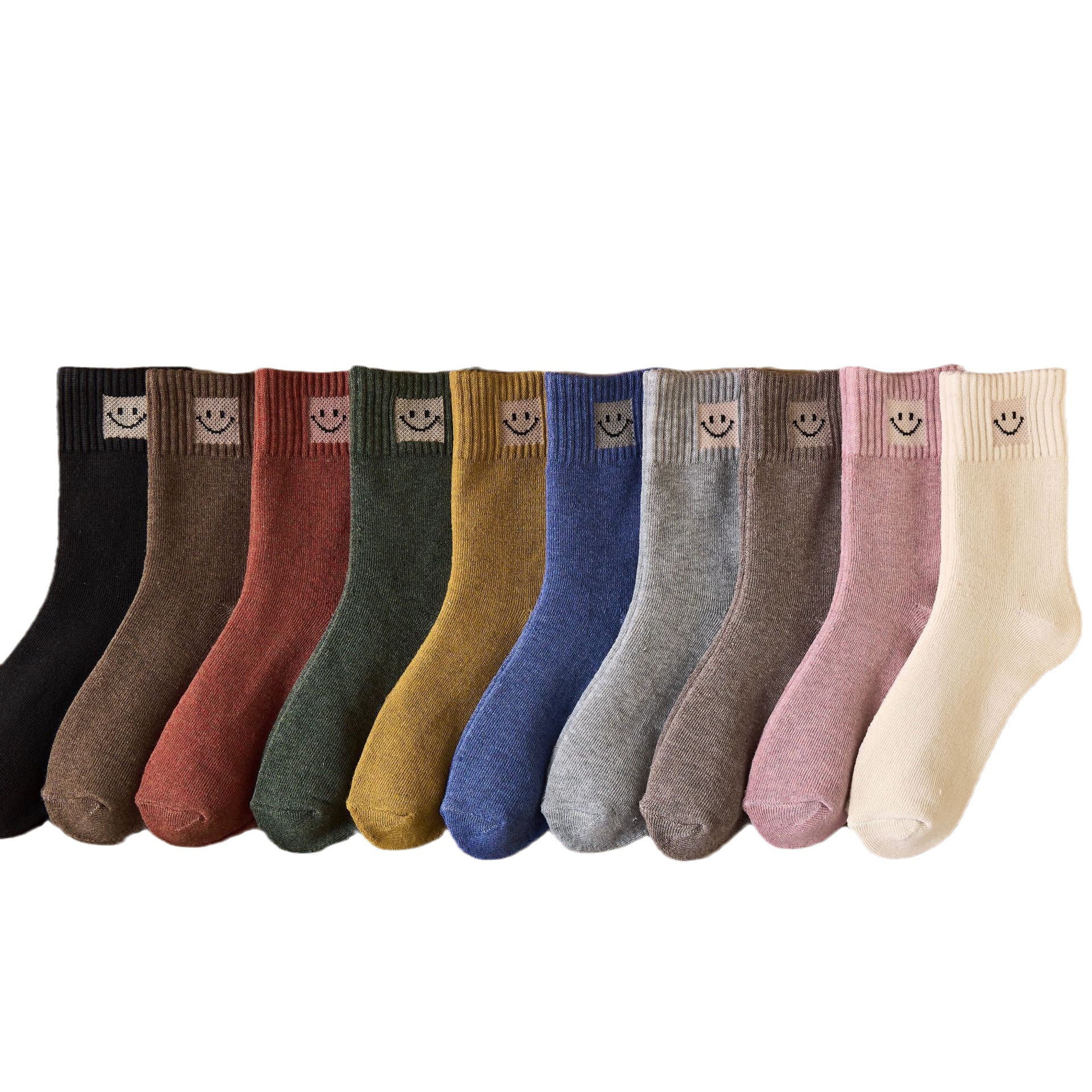 Calcetines de mujer de media pantorrilla de invierno forrados de lana gruesa caliente Terry Calcetines de piso de confinamiento japonés de mujer Calcetines de toalla extra gruesos