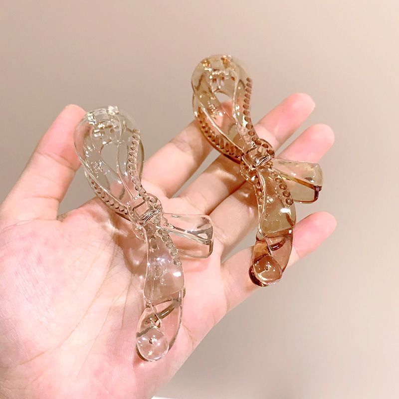 Barrette banane élégante pour queue de cheval haute antidérapante_voghion.com