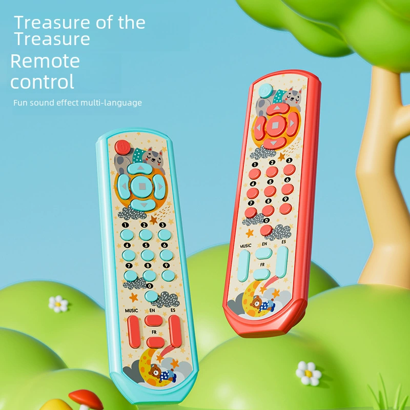 Teaching music remote control for baby, universal cognitive toy, English, science and technology