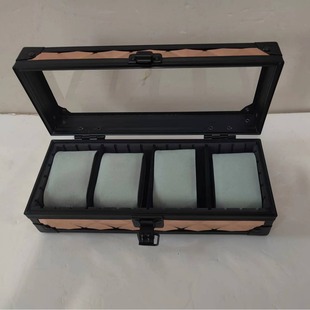 Factory supply new 4 watch box office storage portable watch box collection display watch box