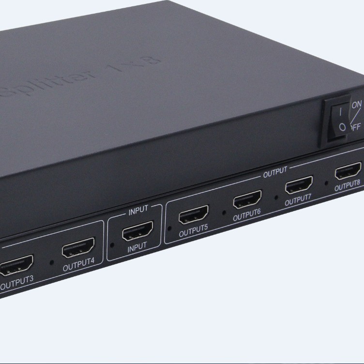 4KHDMI分配器 4K一进8出分配器 一分八 1分8 支持3D 1080P分配器