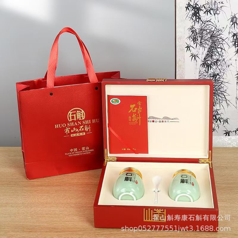 Huo Shan Shi Hu Dendrobium Gift Box 200g Premium Dried Stems for Tea and Decoction key features