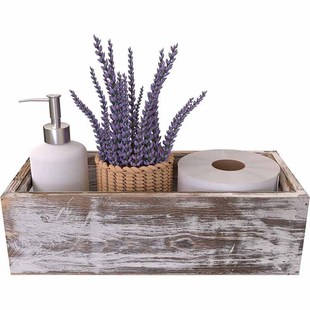 Factory Supply Bathroom Storage Wooden Box 2 Sided Farmhouse Home Decor Wooden Storage Box Desktop Wooden Storage Box