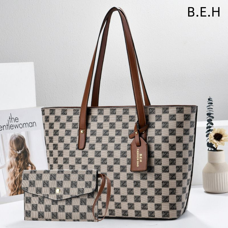 Bolso Tote de Madre e Hijo Set de 2 Piezas de Cuero PU para Uso Diario image 1