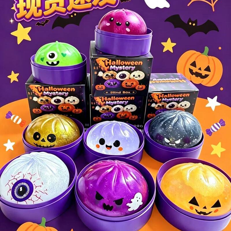 Halloween Ghost Bun Stress Relief Toy - Creative, High-Value, Maltose, Fun, Anxiety-Relieving, Portable, Soft Halloween Ghost Bun Stress Relief Toy - Creative, High-Value, Maltose, Fun, Anxiety-Relieving, Portable, Soft