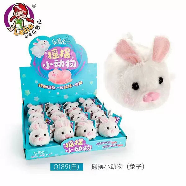 Swinging rabbit-white