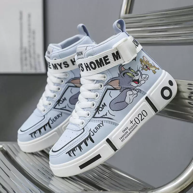 Мужская обувь спортивная обувь 2024 весна новая родина и ребенок обувь аниме кошка и мышь