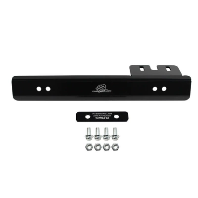 Car Modification Parts Aluminum Alloy License Plate Frame Colorful Aluminum Jdm License Plate Frame License Plate Frame (License plate holder/license plate holder) - black