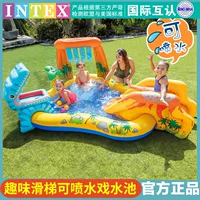 Intex надувной детский слайд-бассейн открытый бассейн слайд крытая слайд фонтан пвх оптовая продажа волос