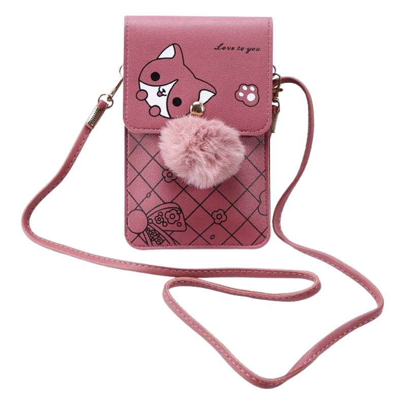 Bolsos de suministro directo de fabricante para mujer 2025, nuevo estilo, bolso de hombro para dama, moderno bolso vertical con pantalla táctil para teléfono móvil, bolso cruzado para mujer