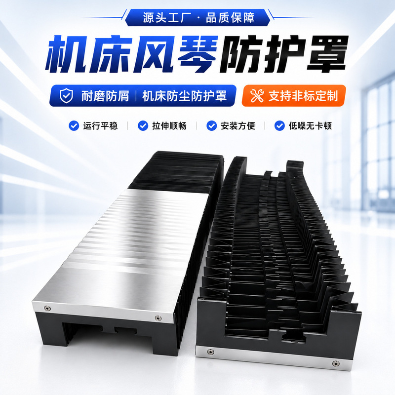Armor Protective Cover, Anti-Cutting Fluid Accordion Dust Cover, Laser Cutting Machine Flame-Retardant Armor Accordion-Style Protective Cover