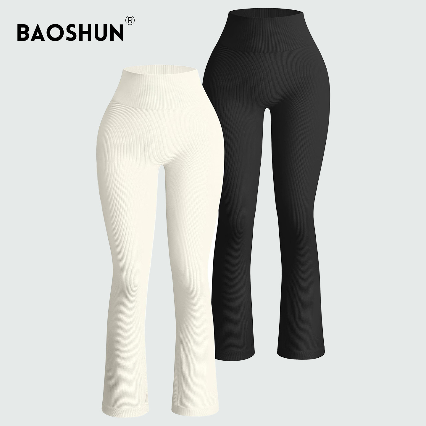 Nuevo estilo transfronterizo de otoño e invierno, pantalones anchos deportivos con hilo, leggings elásticos altos, pantalones de yoga sin costuras, cintura alta, fitness para mujer