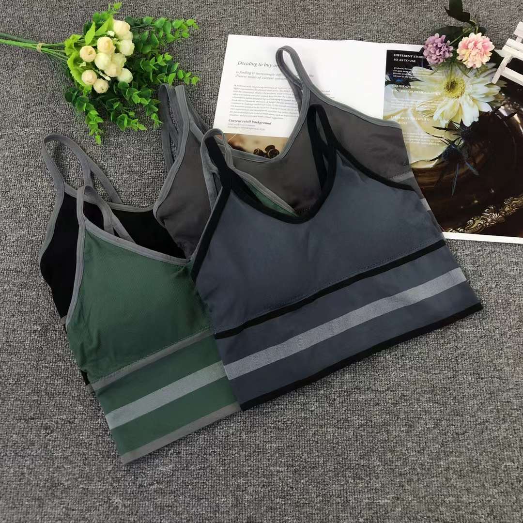 Nueva inconsútil alto elástico belleza de alta calidad las mujeres chaleco inalámbrico yoga sujetador ropa interior deportiva al por mayor
