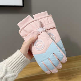 滑雪手套批发保暖骑行手套可触屏分指加绒加厚防寒冬天保暖手套