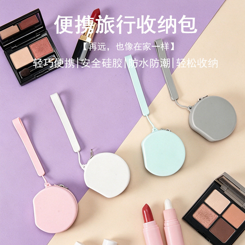 Factory Direct Sales Round Cosmetic Bag, Universal Storage Bag for Earphones, Key and Lipstick Carrying Protective Bag, Silicone Coin Purse Factory Direct Sales Round Cosmetic Bag, Universal Storage Bag for Earphones, Key and Lipstick Carrying Protective Bag, Silicone Coin Purse