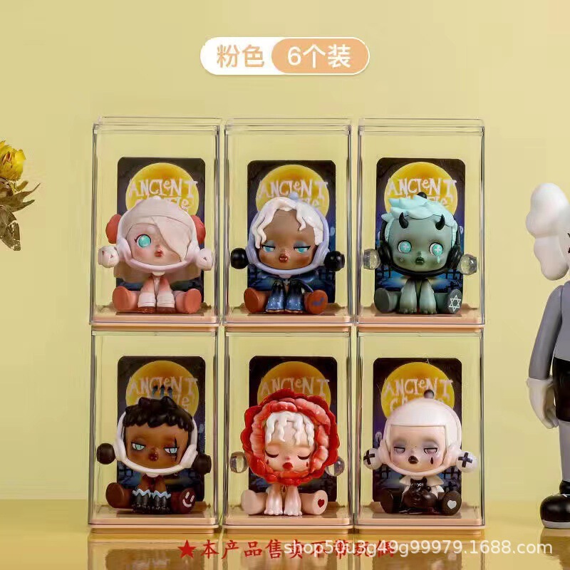 ブラインドボックス収納展示棚透明アクリル単一キャビネット手作り収納ボックスバブルマット防塵展示ボックス|undefined