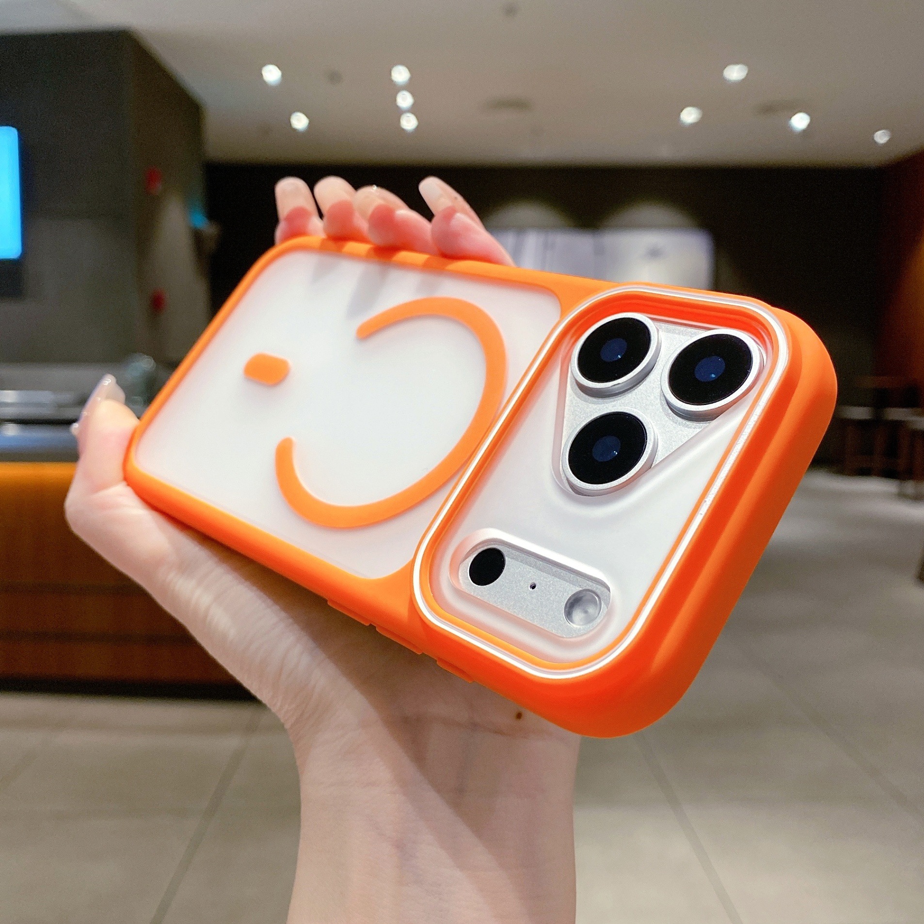 Phone Case For Iphone 16 15 Pro Large Window Full Cover Couple Style_voghion.com