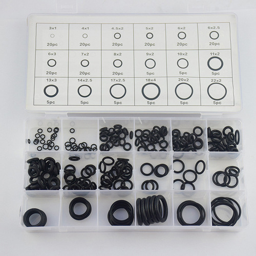 Factory direct supply 225pcs seal standard parts silicone seal rubber seal ring combination cross-border supply