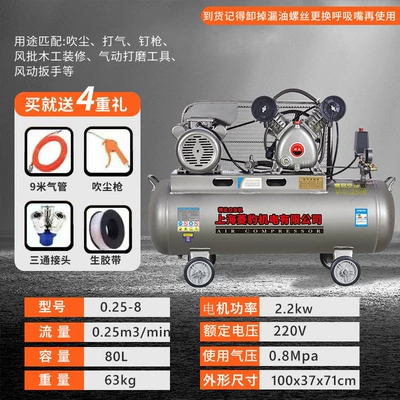 Hava kompressorları High Power Air Pump Industrial - 22kw-two-cylinder-0013-04kg-phase-all-series-pure-copper-motor