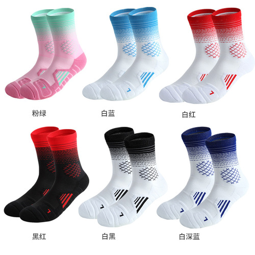 Men's Basketball Socks Men's Running Practical Elite Socks Professional Sports Socks Mid-Length Badminton Socks Men's Wholesale