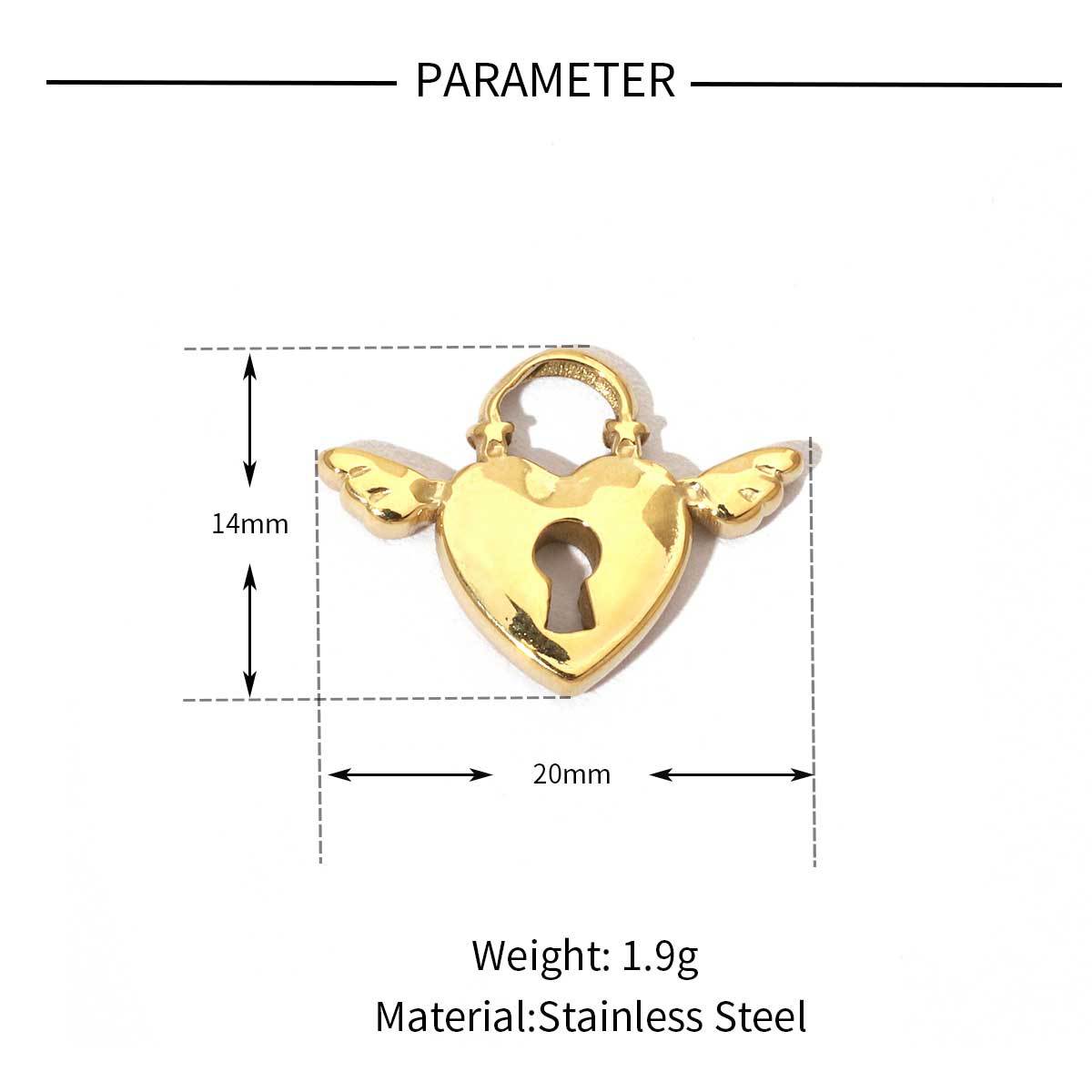 12g Weight Pendant Jewelry Making Type 18*10mm, 20*14mm, 22 * 27mm Jewelry Making Size DIY Jewelry Accessories Classification 3 PCS/Package Quantity Titanium Steel Material Geometric, Heart Shape Pattern Plating Design Elegant, Simple Style, Streetwear Style 3 PCS/Package 18*10mm 20*14mm 22 * 27mm Titanium Steel Geometric Heart Shape Pendant 2