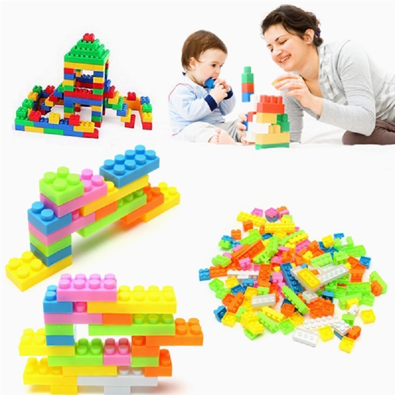 144pcs plastic building blocks kids toys...