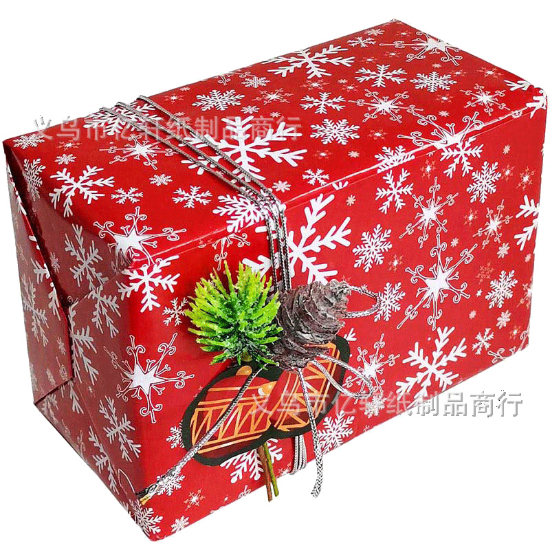 Fábrica en stock venta al por mayor 70x100cm gran tamaño Navidad papel de regalo flores Amazon cumpleaños papel de regalo