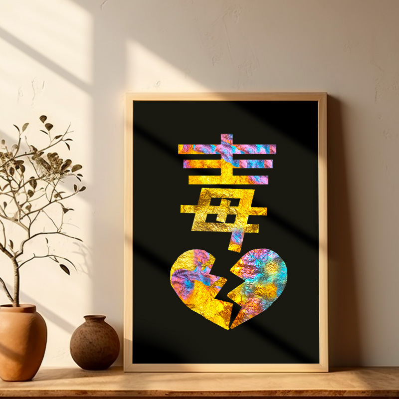 禁毒远离毒品活动暖场手作金箔银铜铂手工画非遗烧箔画diy材料包