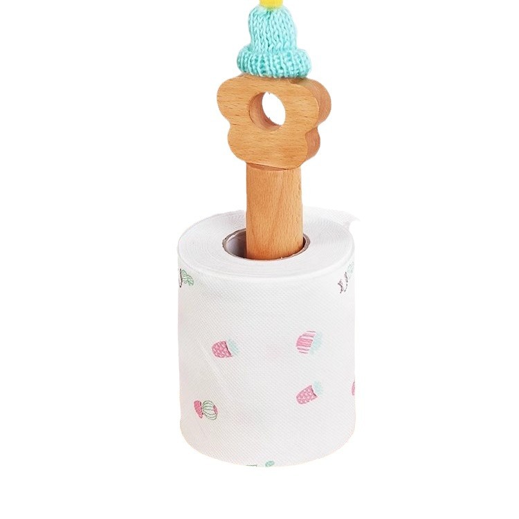 Estante de papel de cocina estante de papel vertical rollo de papel estante ponche-libre desechable perezoso Almacenamiento de trapo rack