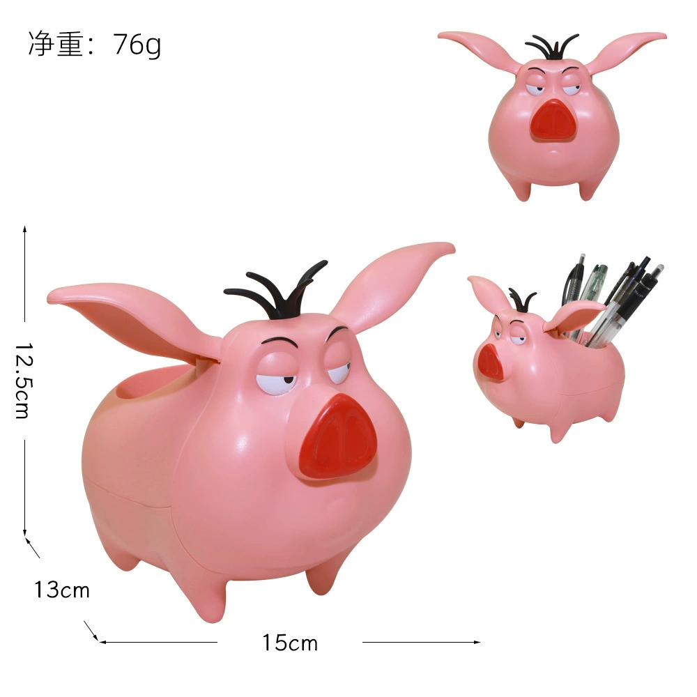 Подставка для ручек Sanrio (Kuromi / Hello Kitty), декоративный органайзер из пластика, 11,34×9,86×21,3 см