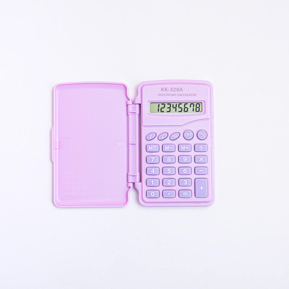 Mini macarón flip pequeña calculadora de color caramelo color alto valor de color portátil al por mayor fábrica directa