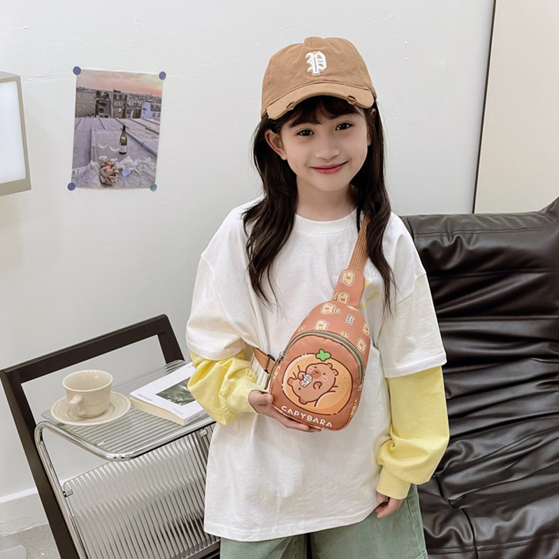 Bolsos de chicas lindos bolsos de pecho de chicas caricaturas bebés bolsos de cambio de niños bolsos de mochila de estilo exterior