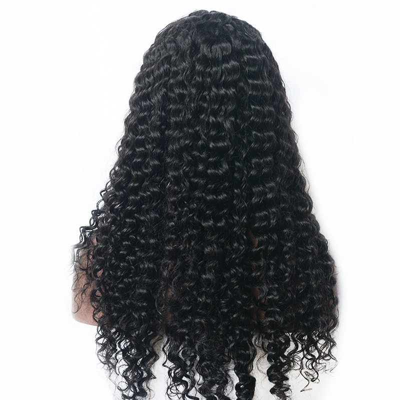 Women's Sweet Party Real Hair Centre Parting Long Curly Hair Wigs display picture 3