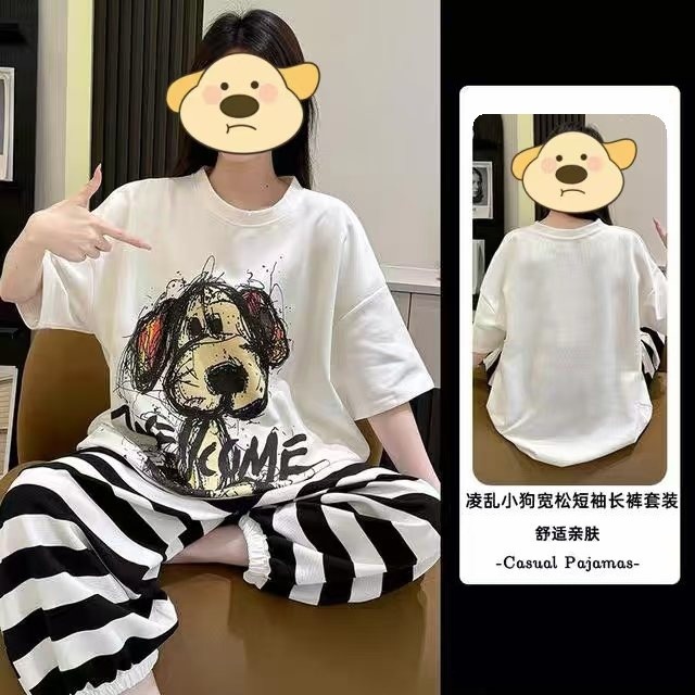 2025 dulce y lindo pijamas de niña, pantalones de manga corta de verano para mujer, ropa de hogar delgada para uso japonés, primavera y verano image 53