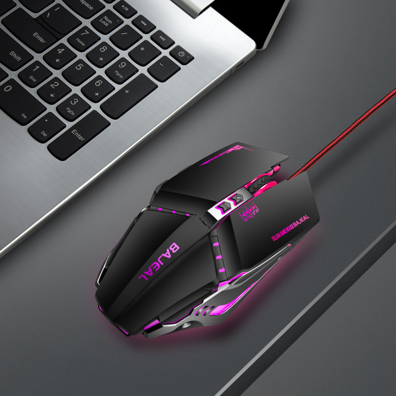 Kablolu oyun ışıklı mekanik mouse USB e-spor ofis notebook masaüstü bilgisayar evrensel toptan sınır ötesi